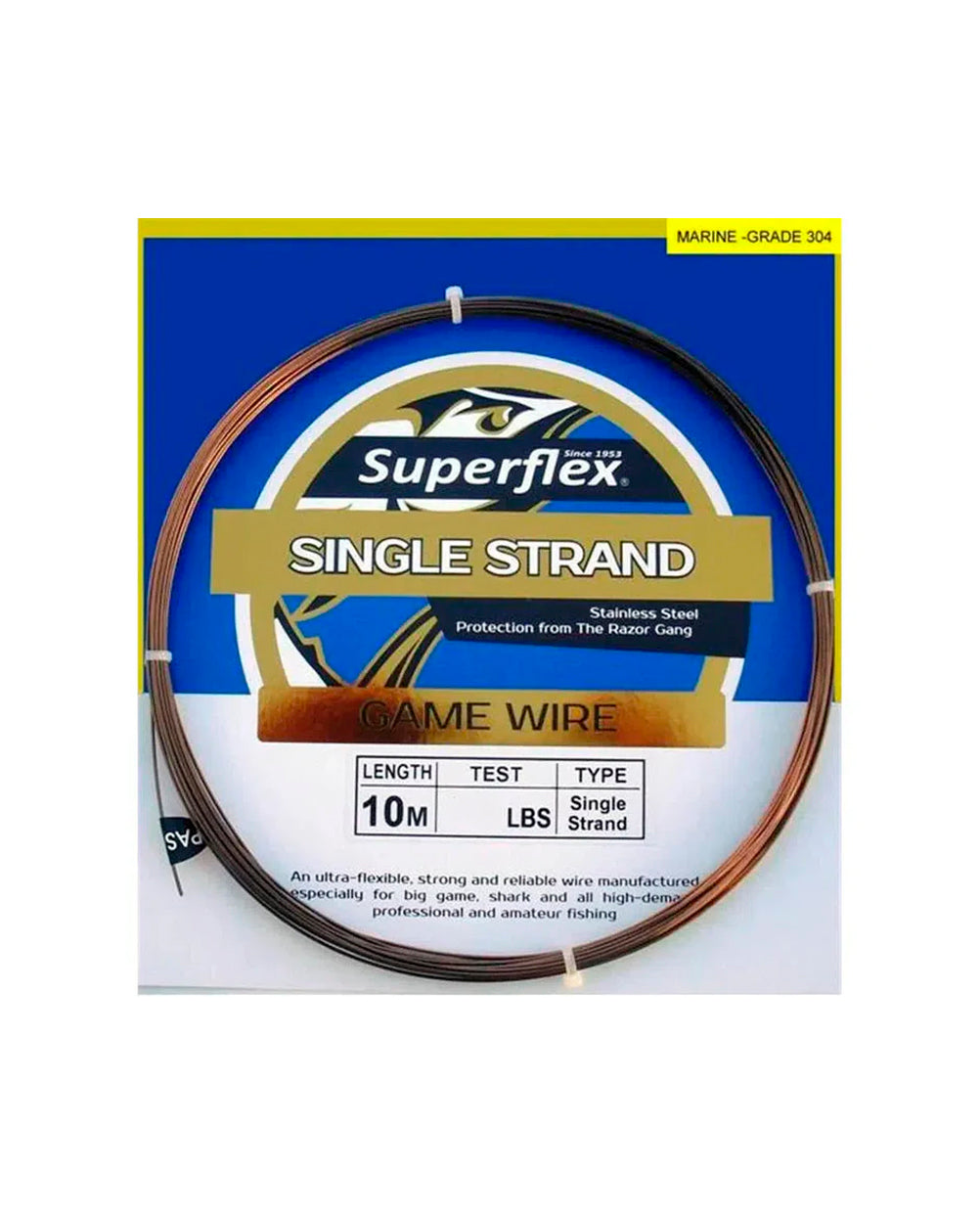 Superflex Game Fishing Wire Single Strand S/S 10m