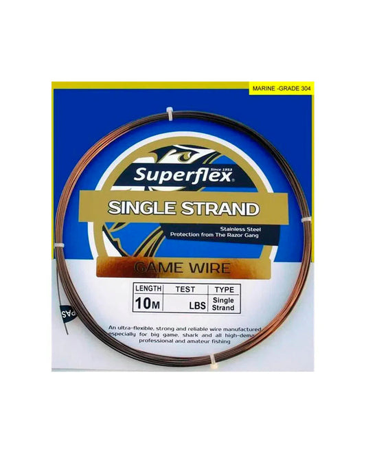 Superflex Game Fishing Wire Single Strand S/S 10m